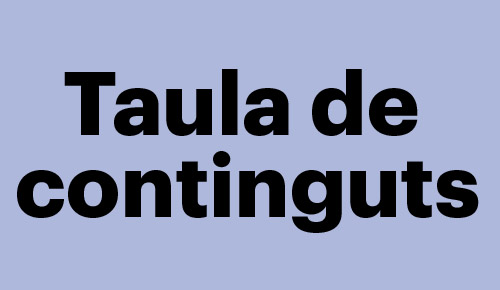 Taula de continguts