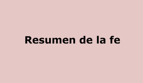 anexo  Resumen de la fe