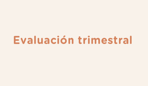 Evaluación trimestral