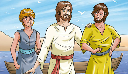 Jesús invita a sus amigos a seguirlo